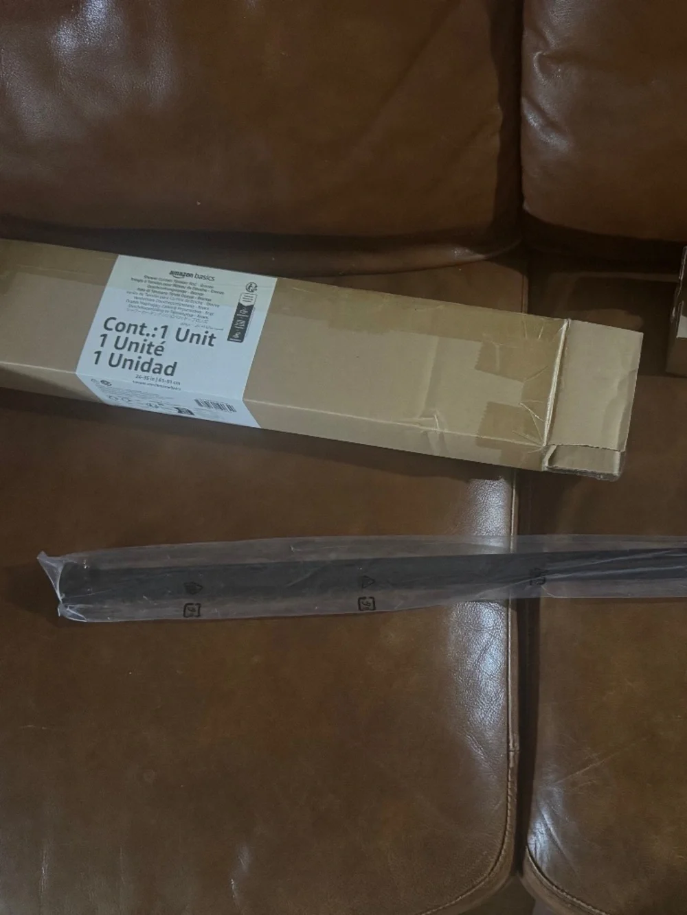 Amazon Basics Shower Curtain Tension Rod 24-36”